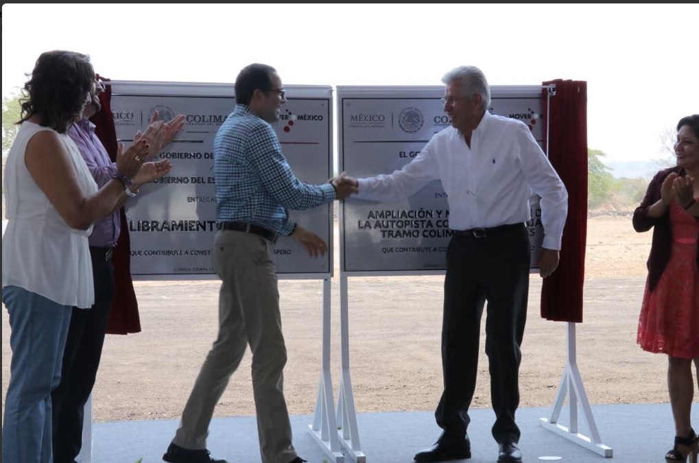 Inauguración del Libramiento de Comala y la modernización de Colima-Los Asmoles. (Twitter @gruizesp)