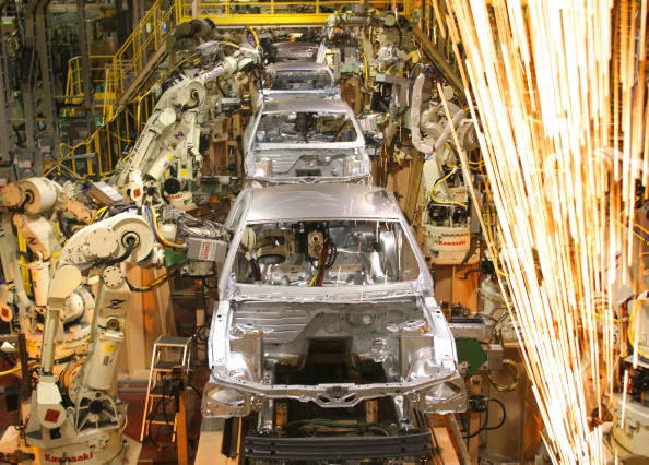 La producción fabril de Estados Unidos aumentó en abril a su mayor ritmo en tres años alentada por el sector automotor, que tuvo un crecimiento de crecimiento del 5.0 por ciento. (Getty Images)