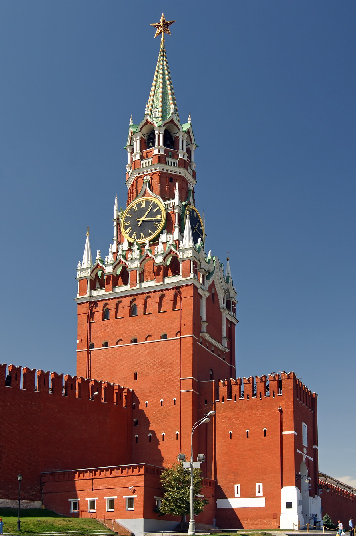 Torre Spasskaya Kremlin Moscú Rusia Putin