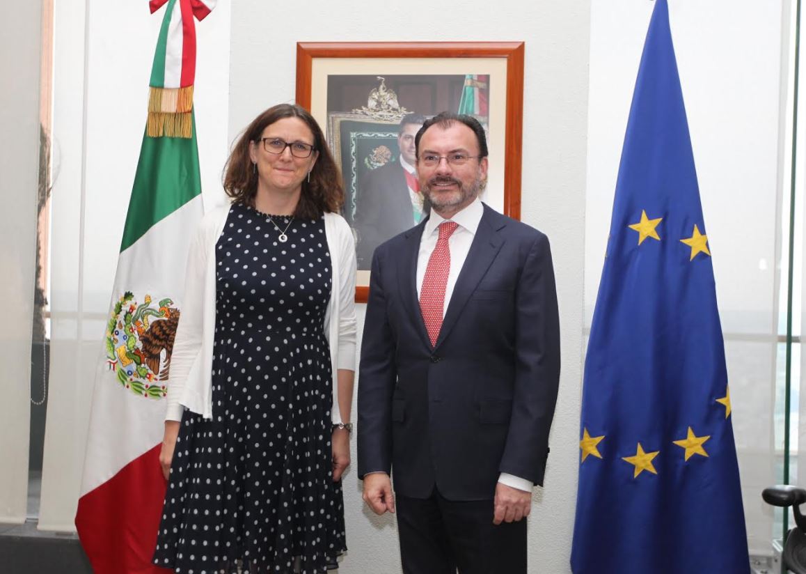 Luis videgaray, Malmstrom, Acuerdo Global, Europa, Mexico, Noticias