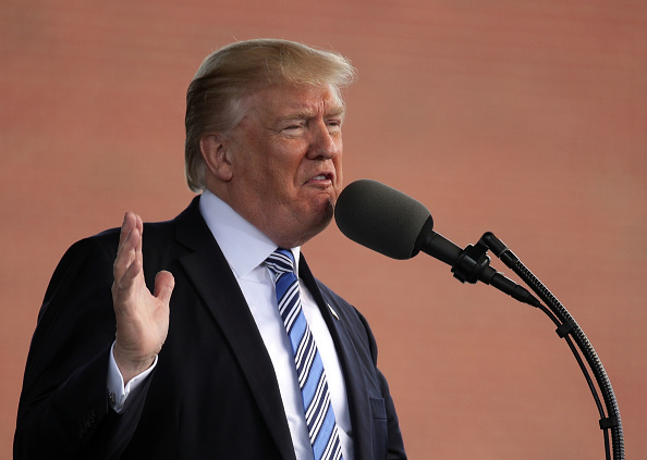 Trump dirigió un discurso durante la ceremonia de graduación de la Universidad Liberty (Getty Images)