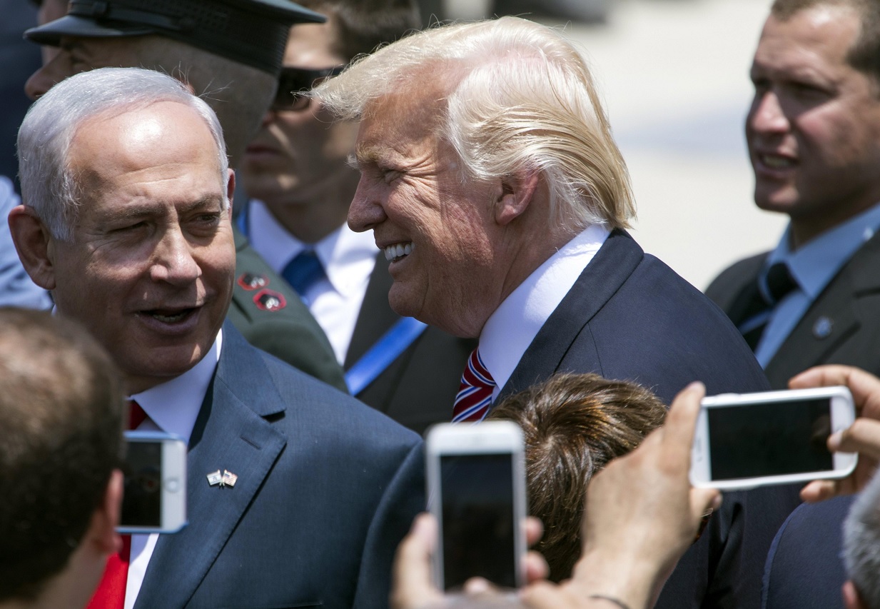El presidente Donald Trump y el primer ministro de Israel, Benjamín Netanyahu (EFE)