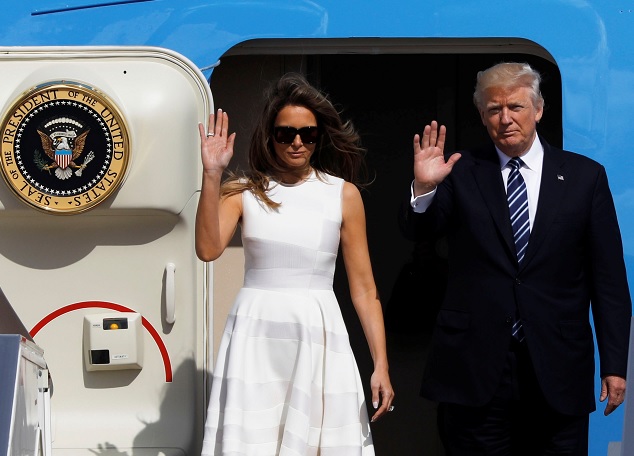 Donald Trump y su esposa Melania se despiden de Tel Aviv para viajar a Roma (Reuters)