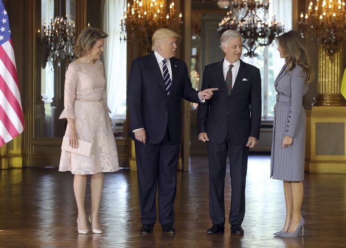 Donald Trump, reina de Bélgica, rey de belgica, Melania Trump, Bruselas