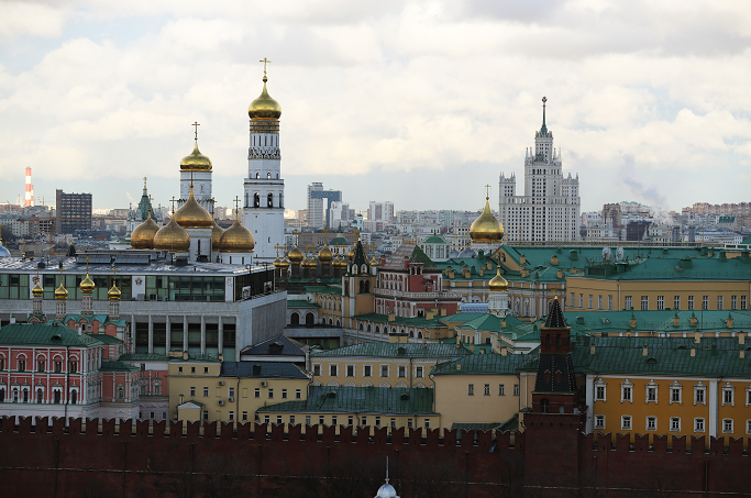 Vista del Kremlin, en Moscú, la capital Rusa