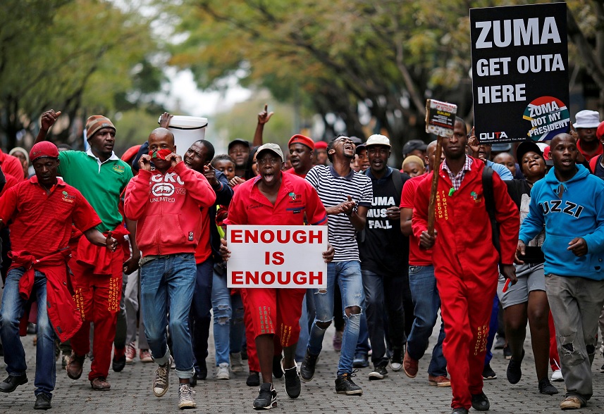 Cancelan discurso del presidente Zuma por protestas (Reuters)Cancelan discurso del presidente Zuma por protestas (Reuters)