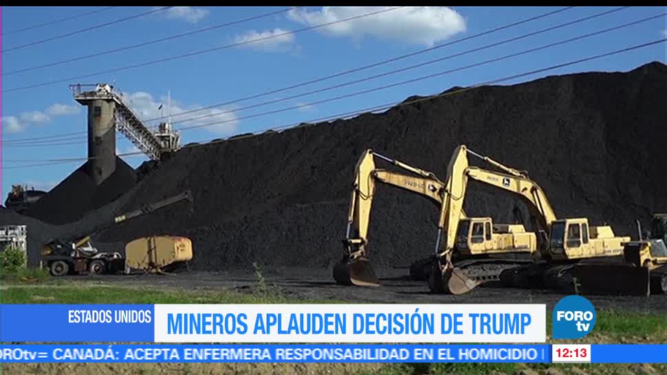 Mineros, EU aplauden, decisión de Trump, acuerdo de París