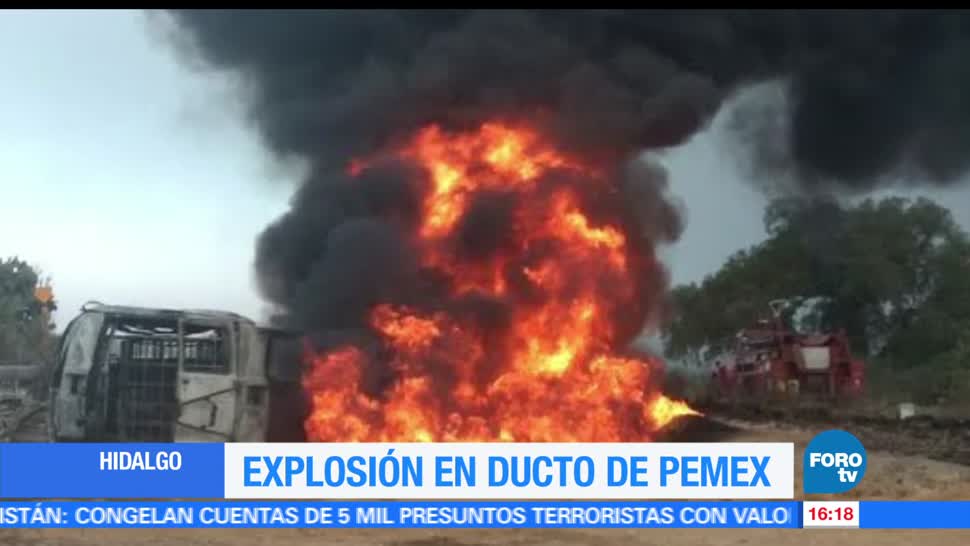 robo de gasolina, provoca, Explosión, ducto, Pemex, Hidalgo