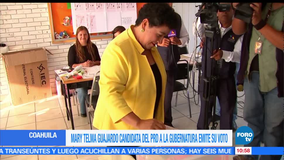 Candidatos, gobierno de Coahuila, emiten, voto, votaciones, elecciones