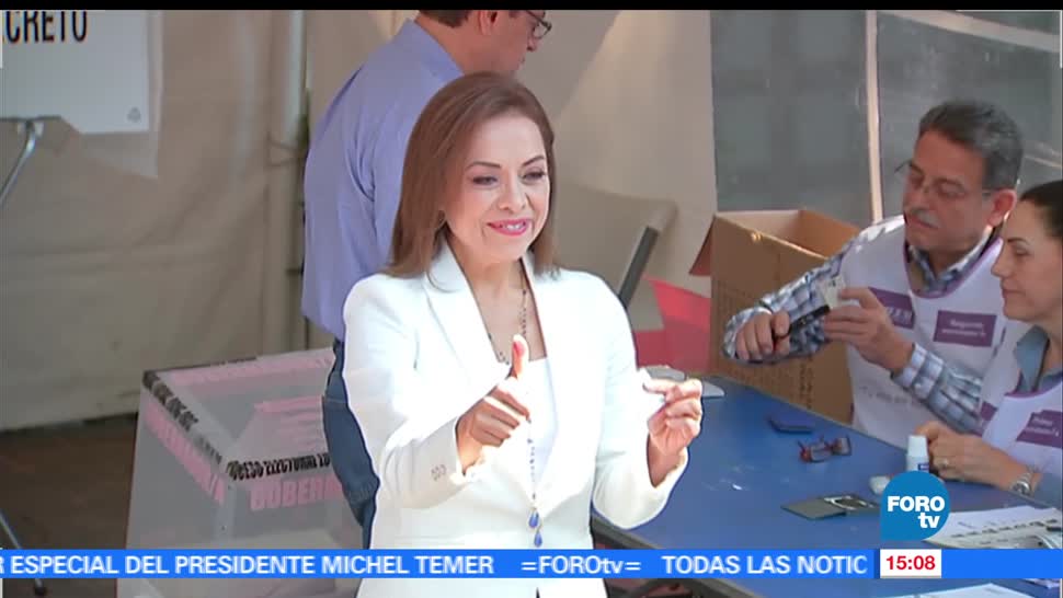 noticias, forotv, Josefina Vázquez Mota, acude, emitir, voto