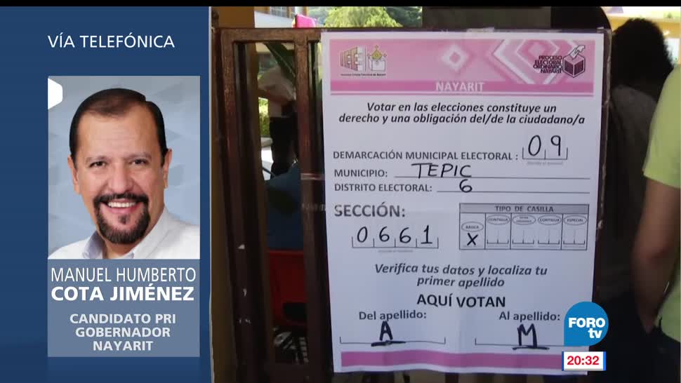 Manuel Cota, responsabilidad, se declara, ganador, elecciones, votaciones