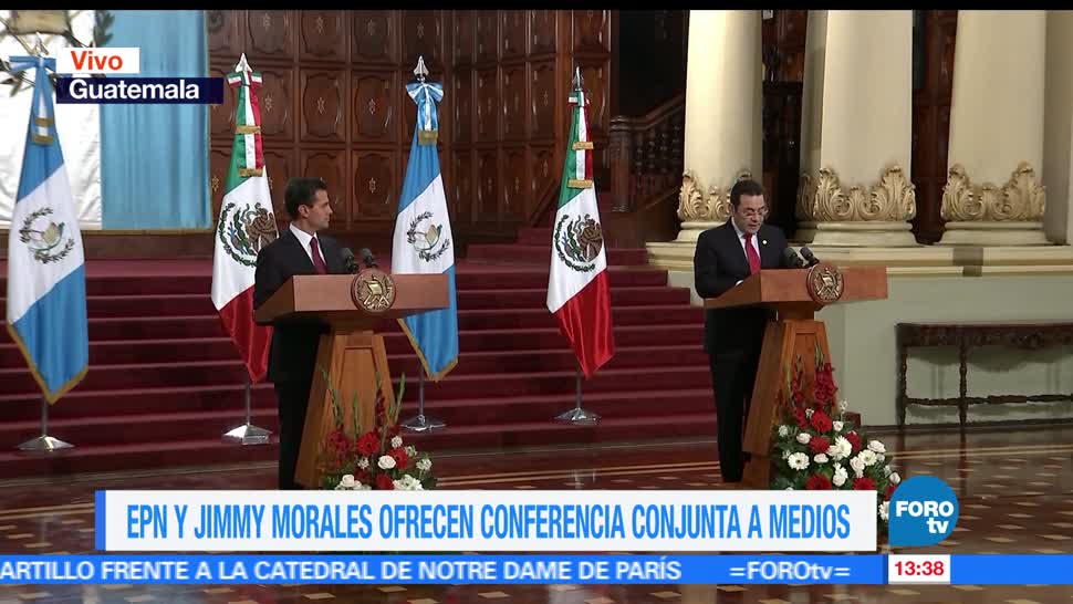 guatemala, Jimmy Morales, Enrique Peña Nieto (EPN), conferencia de prensa