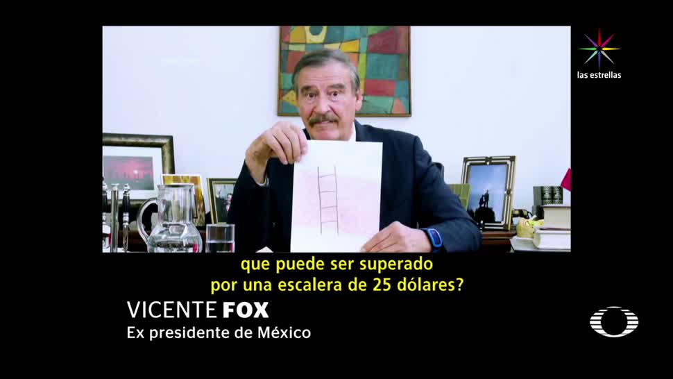 Vicente Fox, dedica, nuevo. video, Trump. muro