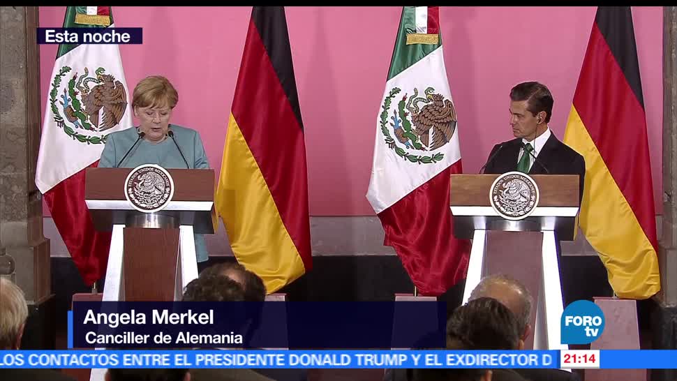 Angela, Merkel, destaca, México, buen socio, comercial