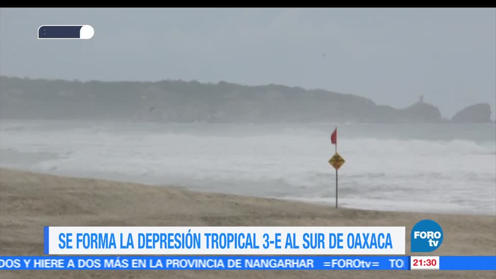 Se forma, depresión, tropical 3E, costas, Oaxaca, condiciones climatologicas