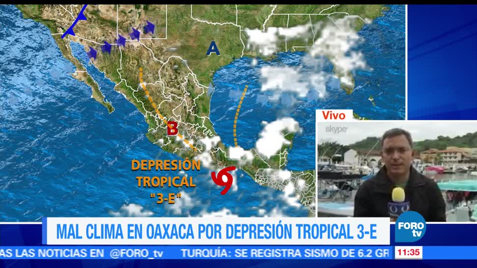 depresión tropical 3-E, costas de Oaxaca, suspenden clases, Costa, Istmo, Sierra Su