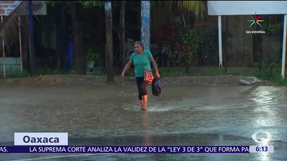 alerta por las lluvias, depresión tropical Calvin, Oaxaca, aludes, desbordamiento de ríos