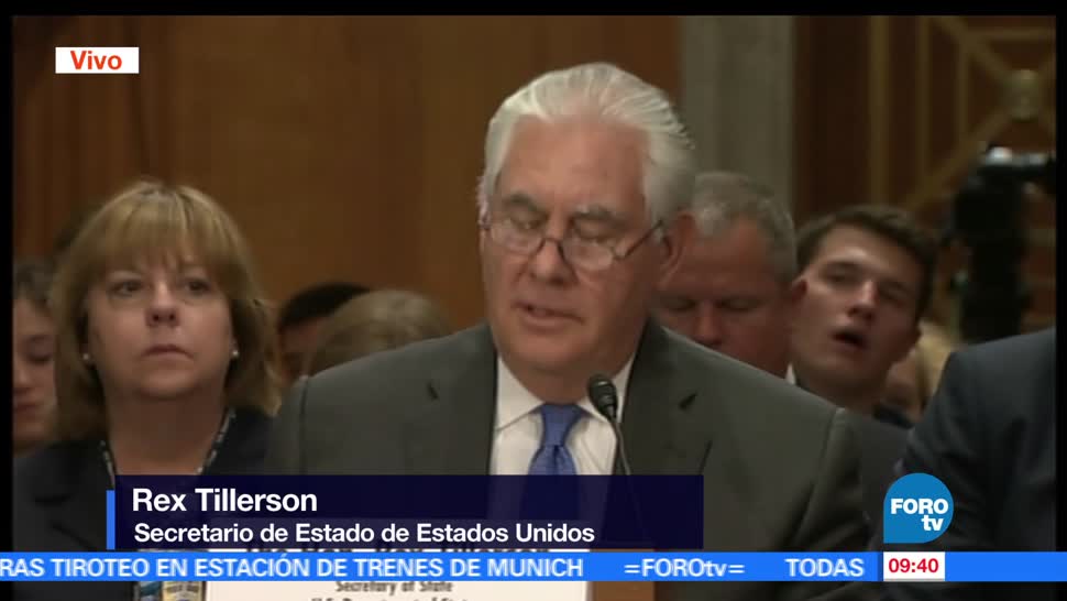secretario de Estado, Rex Tillerson, comparece, legisladores estadounidenses