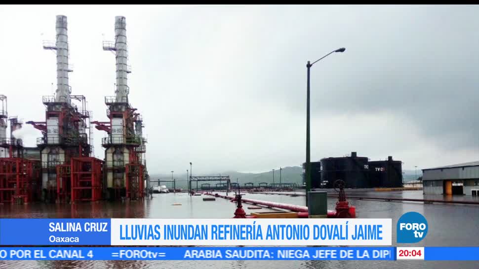 noticias, forotv, Fuertes lluvias, inundan, refinería, Oaxaca