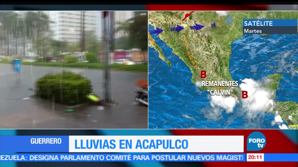 noticias, forotv, lluvias, intensas, Calvin, Acapulco