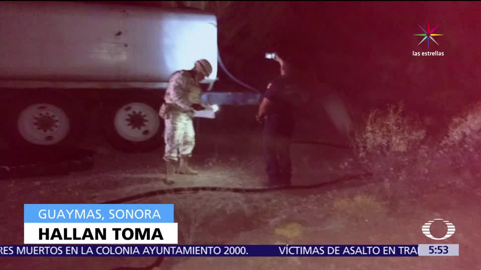 Guaymas, Sonora, elementos del Ejército, toma clandestina, combustible robado
