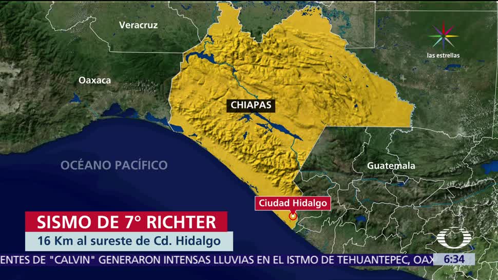 sismo de magnitud 7, Chiapas, daños materiales, municipio de Huixtla, víctimas