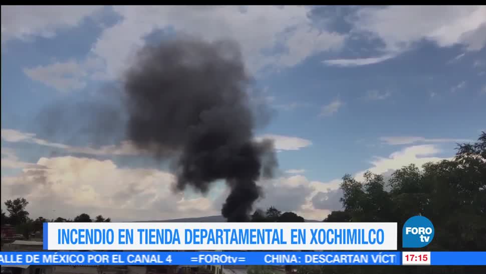 noticias, forortv, Incendio, tienda departamental, Xochimilco, incendio en una tienda