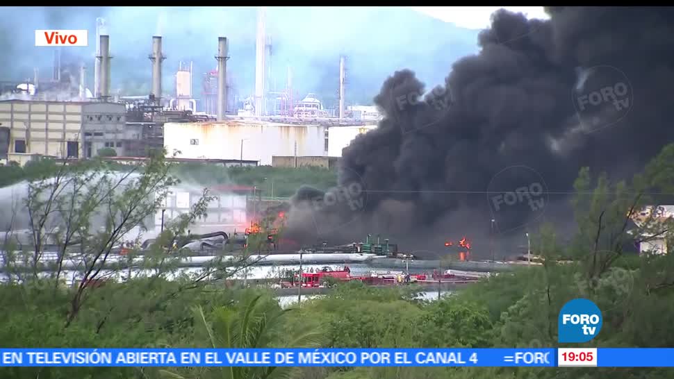 Sigue, activo, incendio, refinería Oaxaca, Pemex, Salina Cruz
