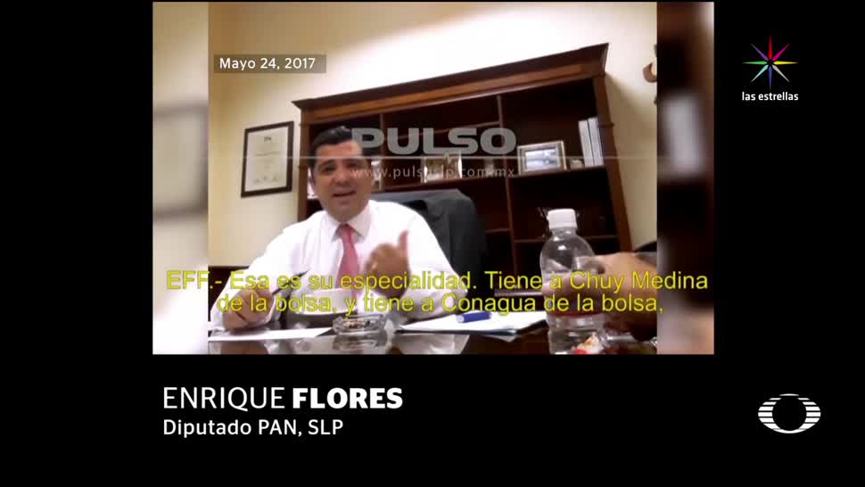 Diputado PAN, vincula, PRI, red corrupción, SLP, Enrique Flores