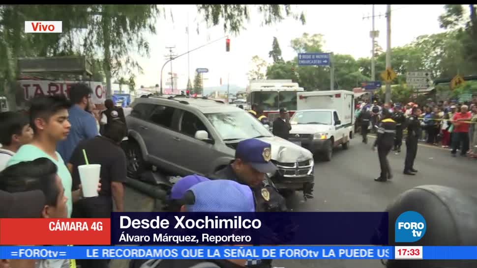 noticias, forotv, Conductor ebrio, atropella, dos personas, Xochimilco