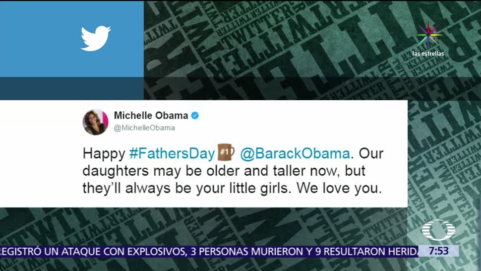 Michelle Obama, Melania Trump, esposos, Día del Padre