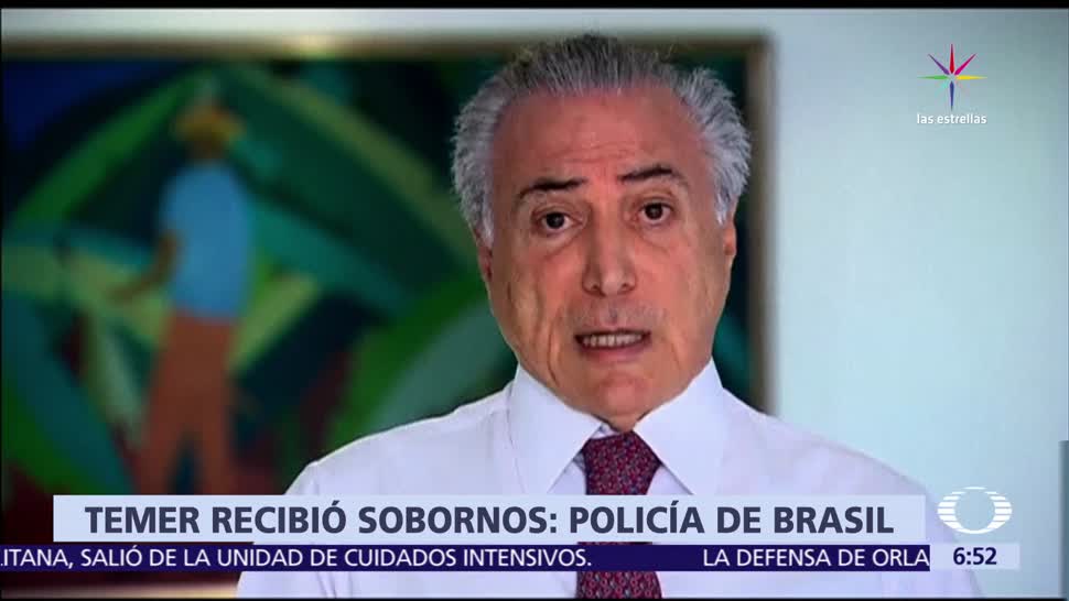 presidente Michel Temer, sobornos, empresa de productos cárnicos, Brasil