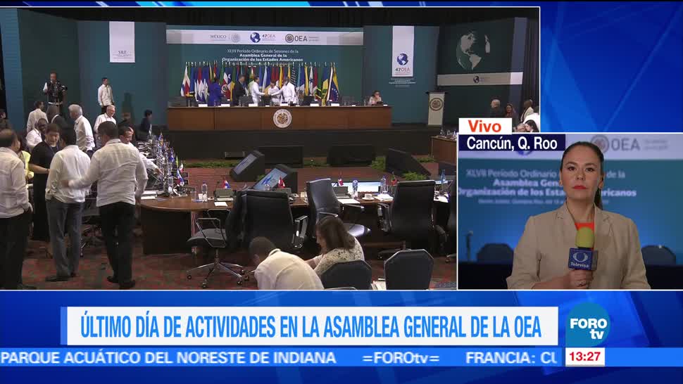 noticias, forotv, Tercer día, actividades, Asamblea General de la OEA, México