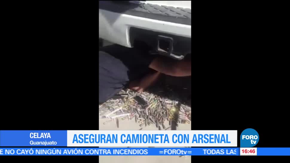 noticias, forotv, Aseguran arsenal, camioneta, Celaya, Guanajuato