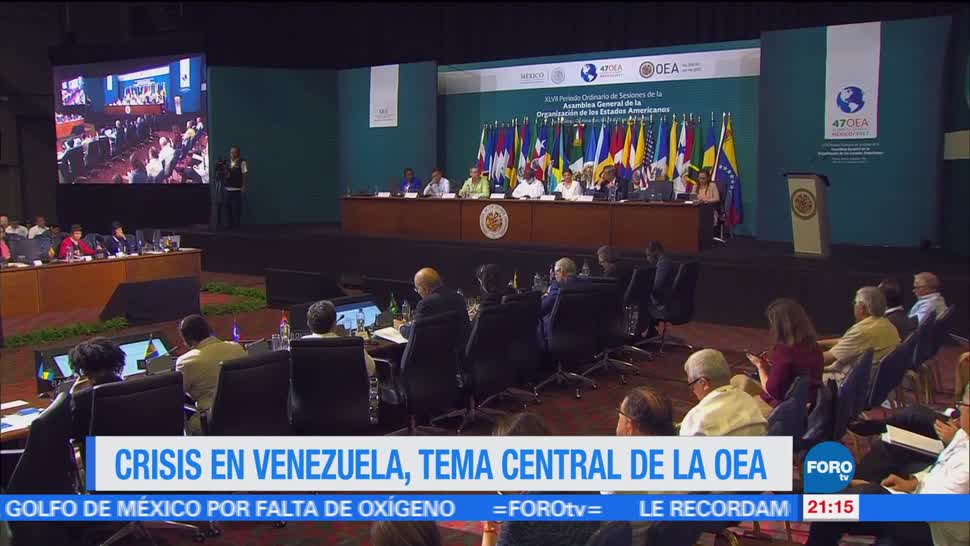 Crisis en Venezuela, tema, central, OEA, Canún, Quintana Roo