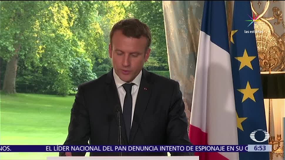 Emmanuel Macron, presidente de Francia, armas químicas, Siria