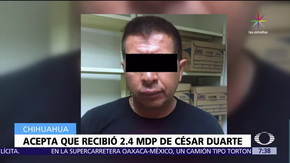 Exdiputado, admite , recibió dinero, César Duarte