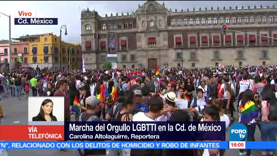 Contingente, marcha gay, llega, Zócalo capitalino, comunidad, lgbttti