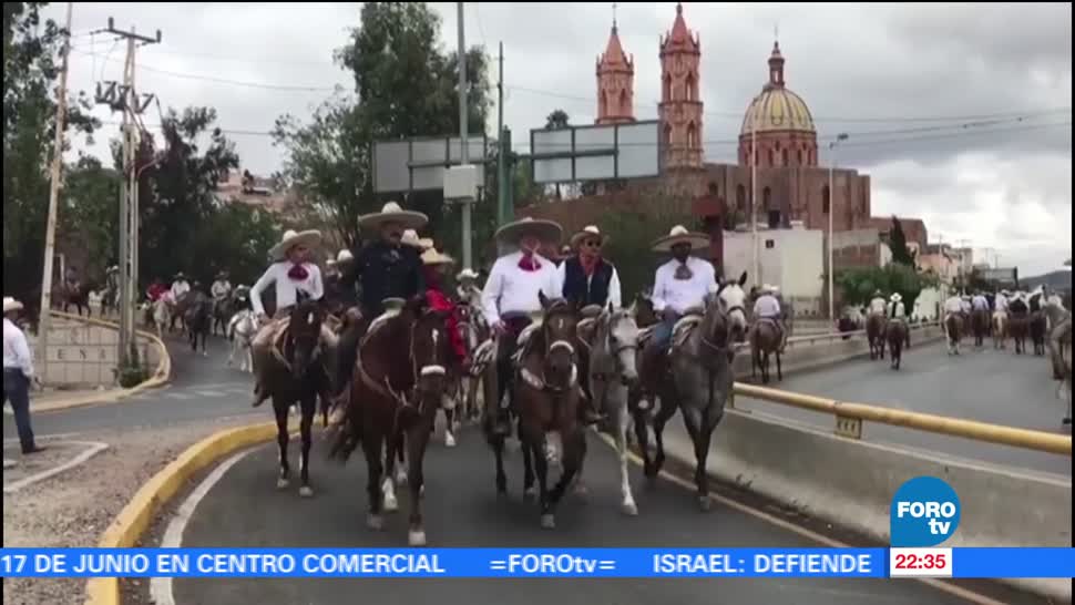 Cabalgata, Revolucionaria, conmemorar, aniversario, Batalla, Zacatecas