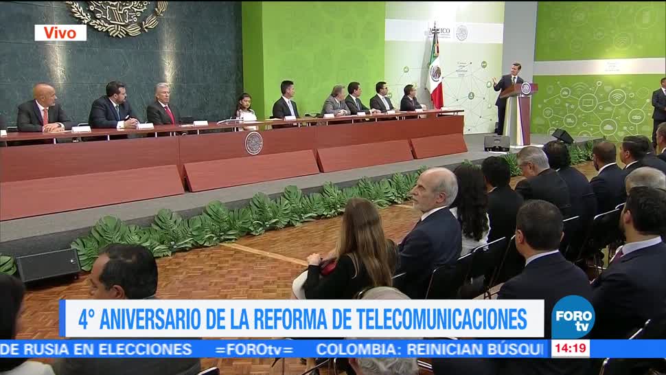 presidente, Peña Nieto EPN, cuarto aniversario, Reforma de Telecomunicaciones