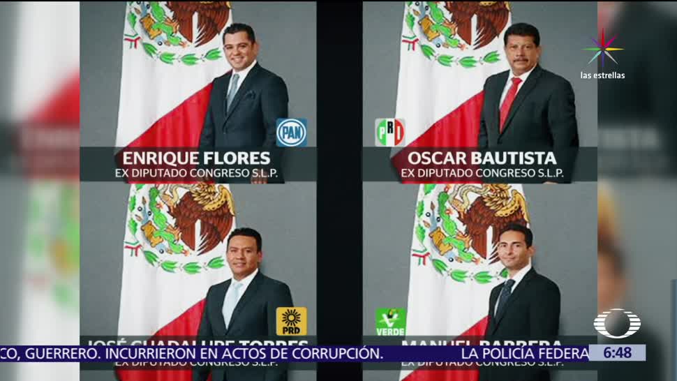 Piden licencia, cuatro diputados, San Luis Potosí, red de corrupción
