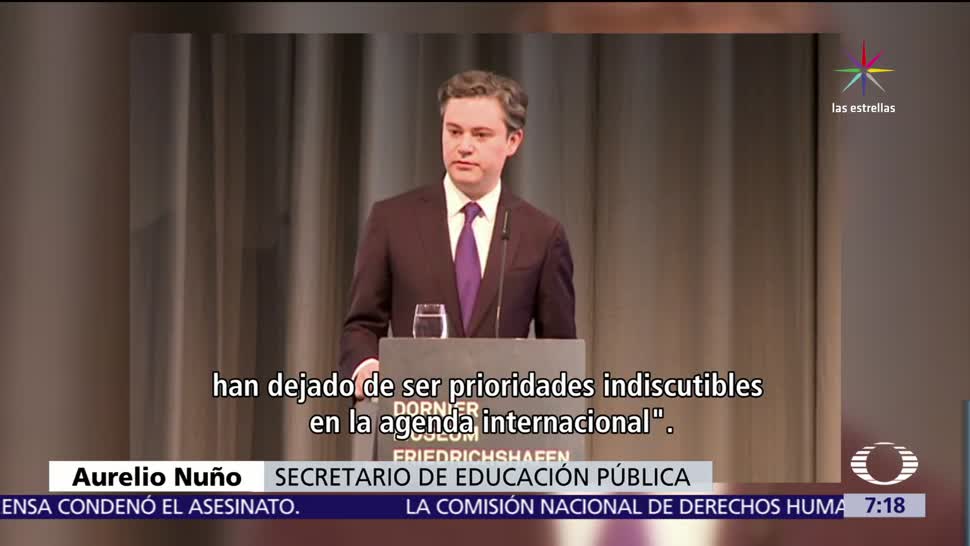 secretario de Educación, Aurelio Nuño, premios Nobel, Alemania, Donald Trump