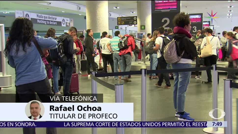 Rafael Ochoa, Procuraduría Federal del Consumidor, sanciones, aerolíneas, retrasos
