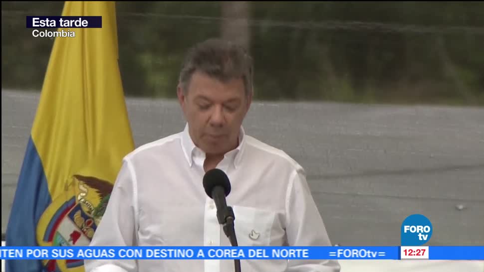 presidente de Colombia, Juan Manuel Santos, desarme, FARC, Colombia