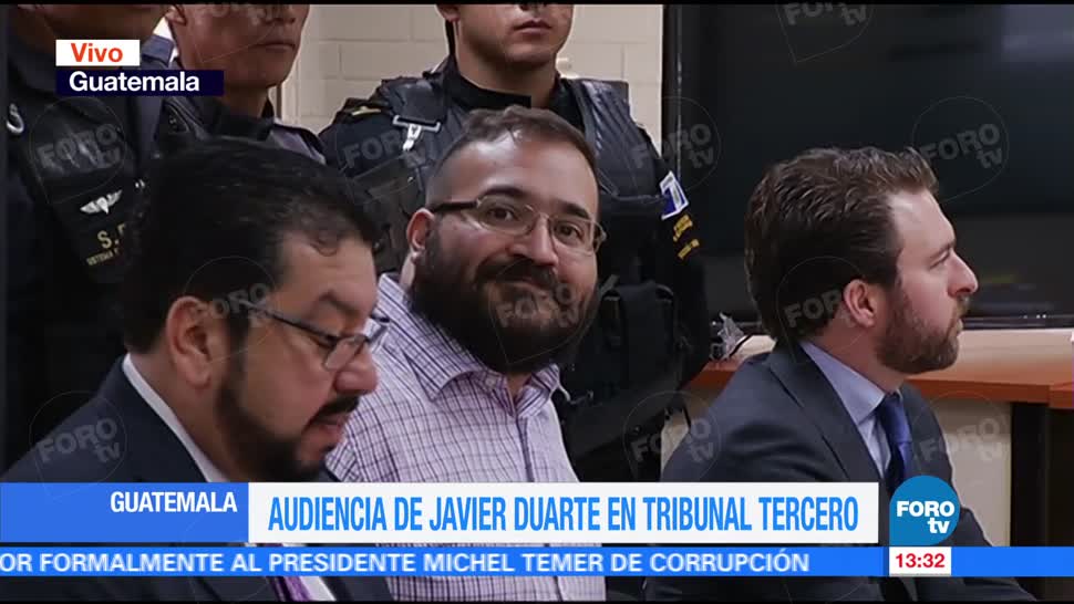 Javier Duarte, Tribunal, Guatemala, exgobernador