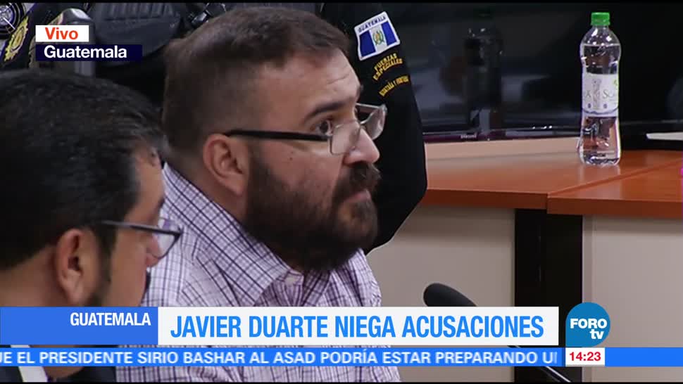 Javier Duarte, rechaza, acusaciones, Guatemala