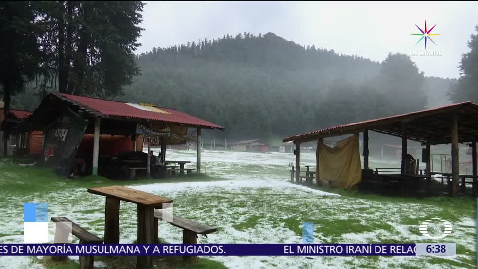 noticias, televisa, Granizada, afecta, La Marquesa, parte alta del municipio de Ocoyoacaca