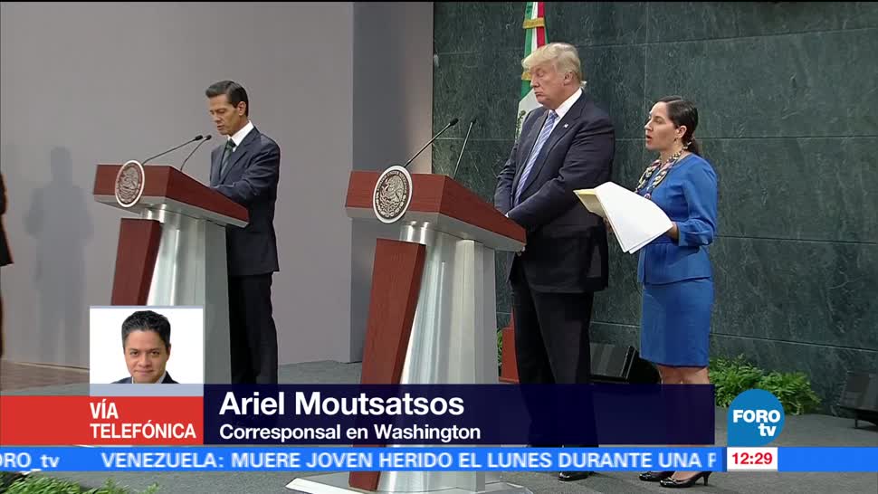 Ariel Moutsatsos, Washington, presidente Enrique Peña Nieto, Donald Trump, Estados Unidos