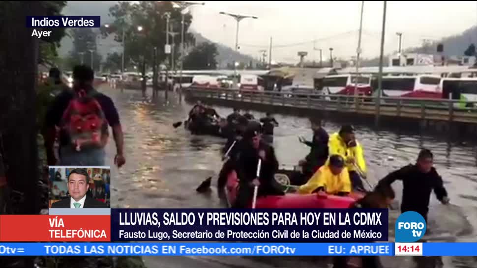 noticias, forotv, CDMX, alertamientos preventivos, lluvias, Fausto Lugo
