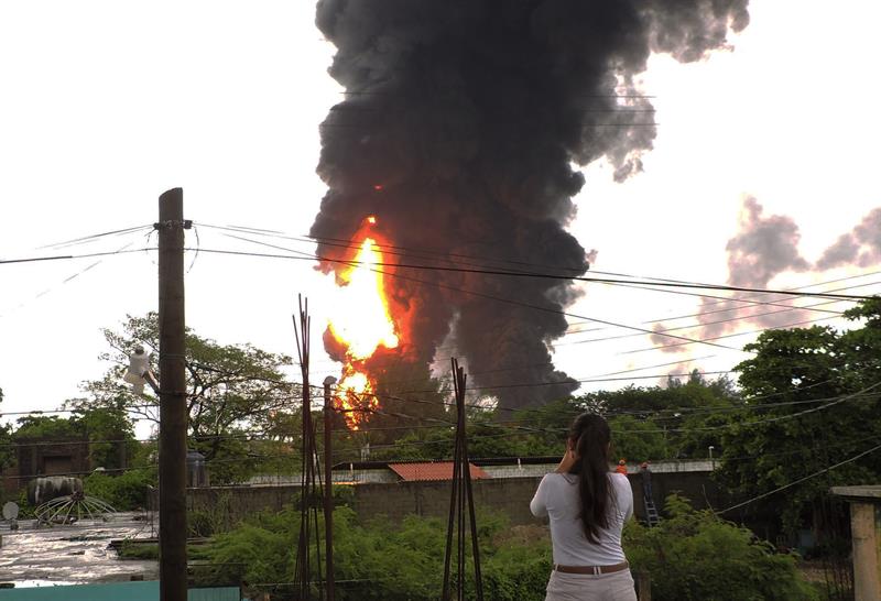 Incendio en refinería de Salina Cruz, Oaxaca